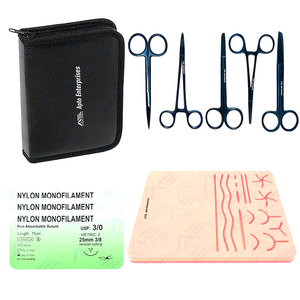 Kit de Sutura con Almohadilla Grande, Instrumentos Médicos, Kit de Práctica de Sutura para Estudiantes de Medicina, Juego Completo de Suministros de Enseñanza - Product Image 1