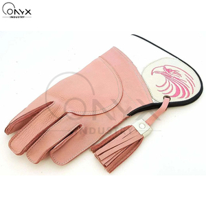 Premium Product 3 Layer <b>Padded</b> Falconry Gloves Genuine Leather Training Gauntlets Anti <b>Scratch</b> Pet Grooming Gloves - Product Image 4