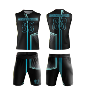 Uniformes de Fútbol 7v7 Personalizados de Alta Calidad al por Mayor para Jóvenes, Uniformes de Flag Football Totalmente Sublimados, Logotipo Personalizado del Club, OEM - Product Image 5