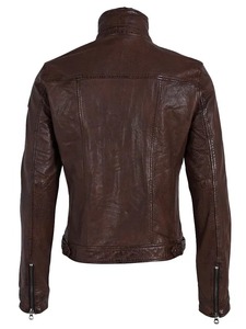 Chaqueta de Cuero Marrón Oscuro Rodrigo para Hombre - Product Image 2