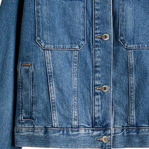 Veste en jean classique pour femme, manches longues, boutonnée, coupe décontractée, légère, streetwear, vêtement d'extérieur pour le printemps - Product Image 6