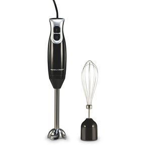 Batidora de mano de inmersión de 800W y 2 velocidades con batidor, procesador de alimentos para bebés de bajo ruido, color negro - Product Image 1