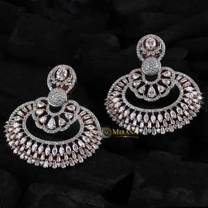 Fashion <b>Chandelier</b> Earrings with Baguette Design - Product Image 1