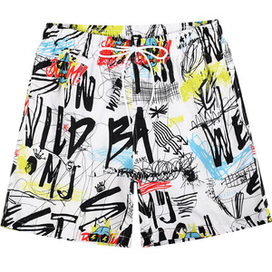 New Design Stretch Casual 100% Cotton Custom Bear Print Logo Men's <b>Athletic</b> Board Short Swimming Beach Shorts for Men - Product Image 4