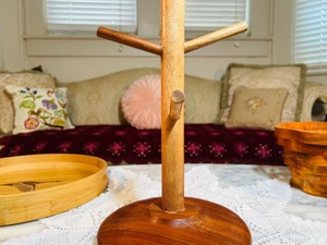 Eco-Friendly Polished Wooden <b>Christmas</b> <b>Tree</b> Decorative <b>Table</b> Mats Coasters Holder Trivets for Hot Dishes Cups & Wine-Love Style - Product Image 3