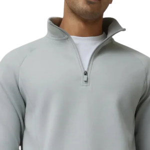 Sudadera con media cremallera para hombre, ligera y cálida, para fitness, correr, gimnasio, entrenamiento, senderismo y actividades al aire libre - Product Image 3