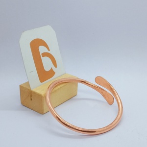 Bela Artisan Rose Gold Plated <b>Copper</b> Cuff & Bangles <b>Bracelet</b> Casual/Sporty Style Unisex Daily Wear Jewelry - Product Image 2