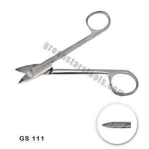 Tijeras de Joyería de Acero Inoxidable, Hojas Anchas Rectas y Curvas, Herramienta de Corte de Precisión para la Fabricación de Joyas |   N.º de artículo GS-111 - Product Image 2