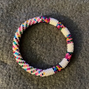 Luxury Designer Seed Beads Handcrafted <b>Bracelet</b> For Women Elegant Floral Seed Beads Embroidery <b>Bracelet</b> Gift For Her - Product Image 5