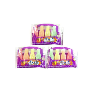 Nik L Nip Mini Drinks Wax <b>Candy</b> Per 41g Serving 20 Calories 0g Fat 5g Carbohydrates 5g Sugar For Energy Dense Indulgent - Product Image 2