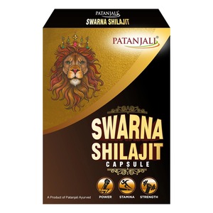 Cápsulas de Shilajit Swarna de Patanjali, Extracto Herbal para Potencia, Resistencia y Fuerza - Product Image 1