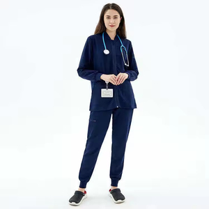 Chaquetas Médicas de Alta Calidad para Enfermeras, Uniformes de Hospital Personalizados con Detección de Agujas, Uniformes Médicos de Forro Polar para Doctoras - Product Image 4