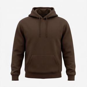 Sudadera con Capucha Estilo Básico para Hombre, Tejido de Algodón Mezclado, Sudadera Cálida y Suave, Capucha Ajustable, Bolsillo Delantero, Color Personalizado - Product Image 1