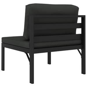 <b>3</b>-<b>Piece</b> Anthracite Aluminum Patio <b>Sofa</b> <b>Set</b> with Comfortable Cushions for Outdoor Living - Product Image 6