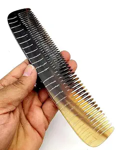 Peine de Cuerno Natural Ecológico Pulido de Alta Calidad para Salón de Belleza, Herramienta de Peinado con Logotipo Personalizado, Moda para Año Nuevo, Halloween, Navidad - Product Image 5