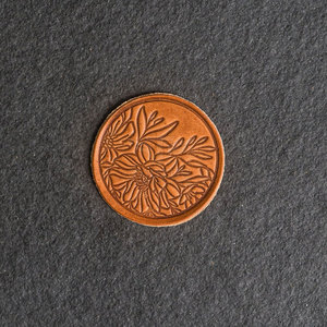 Écussons thermocollants personnalisés en cuir PU imprimé vintage, gaufrés 3D, fournisseur d'étiquettes de marque - Product Image 5