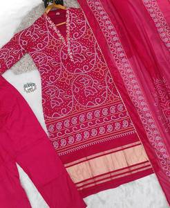 Magnifique Salwar Suit Indien Punjabi pour Femme en Faux Georgette, Réversible, Protection Solaire, Robe Midi Décontractée, Vente en Gros - Product Image 5