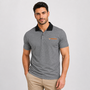 Artículo en Oferta: Polo para Hombre con Cierre de Cremallera, 100% Algodón, Logotipo Personalizado, Color Sólido, Corte Holgado y Transpirable - Product Image 5
