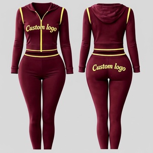 Chándal deportivo retro personalizado para mujer con logotipo bordado para marcas de lujo y minoristas independientes - Product Image 3