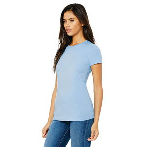 Custom Logo Wholesale Blank Short <b>Crop</b> <b>Top</b> <b>Sleeve</b> Tee Shirts T-Shirts Cotton Boxy Fit Tee T Shirts For Women Cotton - Product Image 3
