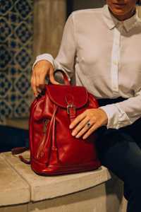 Mini Mochila de Cuero Genuino con Logotipo Personalizado para Mujer, Pequeña Mochila de Piel Vacuna, Otras Mochilas de Diseño, Bolso de Viaje de Lujo para Dama LSBP-0134 - Product Image 6
