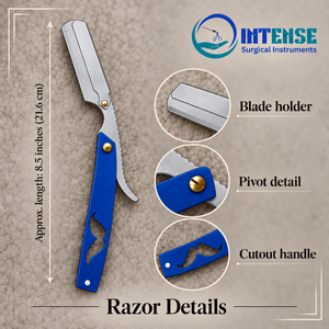 Professional Straight Edge Barber <b>Razor</b> Folding Shavette Hair Cutting <b>Razor</b> <b>for</b> <b>Men</b> Grooming - Product Image 5