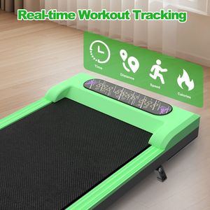 2-in-1 Upgrade Foldable Treadmill with Handle Bar Incline Portable Desk <b>Walking</b> Vibration <b>Pad</b> Remote Control-for Home Exercise - Product Image 5