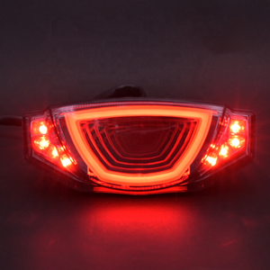 Luz Trasera LED para Motocicleta Scrambler 2015~2023 con Señal de Freno Integrada y Luz de Giro, Certificación E-Mark, Color Humo - Product Image 3