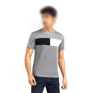 เสื้อยืดแขนสั้นผู้ชาย ผ้าฝ้ายถัก 100% สัมผัสนุ่ม สีสวย ขายดี คุณภาพสูง บริการ OEM ยอดนิยม - Product Image 1
