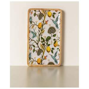 Plateau en bois émaillé imprimé, idéal pour la cuisine quotidienne, la vaisselle de fête et les décorations - Product Image 1