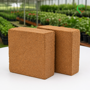 Horticulture 5Kg Eco-Friendly Cocopeat <b>Block</b> Low EC Buffered <b>Coir</b> Pith High Expansion for Hydroponics Garden Landscaping Bulk - Product Image 1