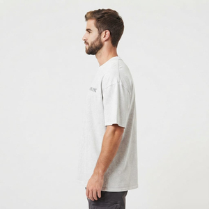 T-shirts pour hommes personnalisés en soie/coton, coupe classique, effet délavé, sportifs, à séchage rapide, respirants et ultra-fins - Product Image 4