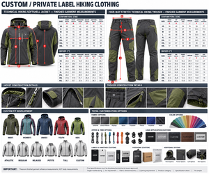 Vêtements de randonnée personnalisés pour hommes avec étiquette privée |   Gear Grey Green Six variétés de couleurs |   Fabricant OEM ODM |   Ensemble de randonnée | - Product Image 6