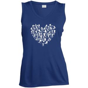 Camiseta sin mangas de Jersey gris brezo informal para mujer con lentejuelas bordadas de longitud corta y apliques Chaleco de moda sostenible para mujer - Product Image 6