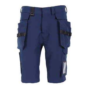 Men's Canvas Cargo Work Shorts Detachable Holster Pockets Multi Tool ID Card Pocket Reflective Workwear Shorts - Product Image 2