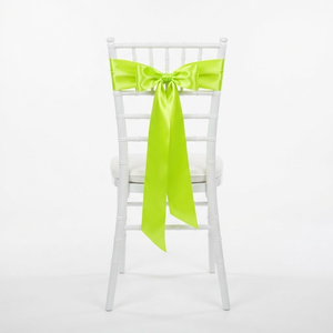 Cinta de Satén Verde Neón Chartreuse de 25 mm de Una Cara, OEM, 5 Rollos x 8 Metros, para Exhibiciones Comerciales, Promociones y Presentaciones - Product Image 3