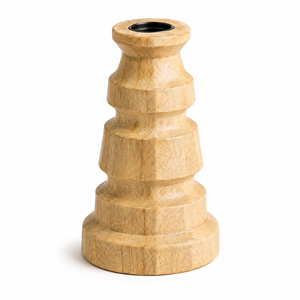 Handmade Rustic <b>Wooden</b> Candle Holder Natural Decorative Candle Stand for Table Home Decor Dining Room Bedroom Living Room - Product Image 1