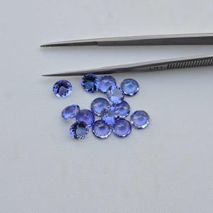 อัญมณีทรงกลม tanzanite ธรรมชาติขนาด7มม. สำหรับทำเครื่องประดับสีม่วงสีฟ้าแทนซาไนต์ขายส่งจำนวนมาก - Product Image 2