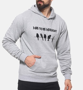 Sweat-shirt à capuche surdimensionné pour homme, style streetwear personnalisé, 100% coton de haute qualité, écologique, motif embossé - Product Image 5