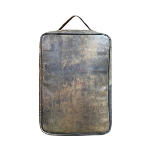 Genuine <b>Leather</b> <b>Backpack</b> Vertical Rectangular Cowhide Distressed Brown <b>Mens</b> Daily Carry Bag - Product Image 1