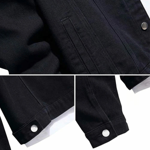 Chaqueta Vaquera para Hombre, Estilo Urbano Hip Hop, Chaquetas Vaqueras con Capucha para Hombre, Ropa Exterior Informal Masculina, Nueva Moda Otoño Invierno 2025, Abrigo Ajustado - Product Image 3