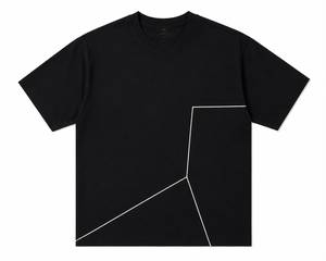 เสื้อยืดสตรีทแวร์พรีเมียมสำหรับผู้ชาย ผ้าคอตตอนหนานุ่ม ทรงปกติ สวมใส่สบาย ระบายอากาศได้ดี แฟชั่นทันสมัย ขายส่ง น้ำหนัก 220 กรัม สีพื้น - Product Image 2