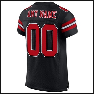 เสื้ออเมริกันฟุตบอลคุณภาพสูงแบบสั่งทำพิเศษ ผ้าโพลีเอสเตอร์ 100% ระบายอากาศได้ดี โลโก้ด้านหน้า ผ้าตาข่าย ซับเหงื่อ ป้องกันแบคทีเรีย สำหรับทุกเพศ - Product Image 4
