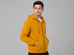Men's contemporary zip hoodie offering premium softness comfortable warmth and practical styling for all day modern casual wear - Product Image 4