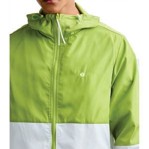 Wholesale High Quality Two Tone Nylon Windbreaker <b>Jackets</b> Custom logo Windbreaker Zip up Coat Popular Color Block <b>jacket</b> for <b>men</b> - Product Image 3