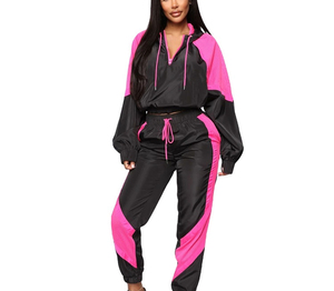 High Quality <b>Women</b> Wholesale Winter Plus Size Lightweight Quick Dry Casual <b>Windbreaker</b> Set Made of Nylon Breathable Tracksuit - Product Image 1