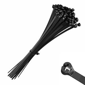 Bridas para cables de acero inoxidable 316 de alta calidad con revestimiento de PVC negro autoblocante y tamaño fuerte 4,6x150 - Product Image 4