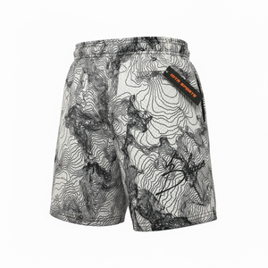 Shorts en maille polyester pour hommes, taille plus, basiques d'été, imprimés par sublimation, logo personnalisé, meilleurs shorts de basket-ball streetwear pour hommes - Product Image 2