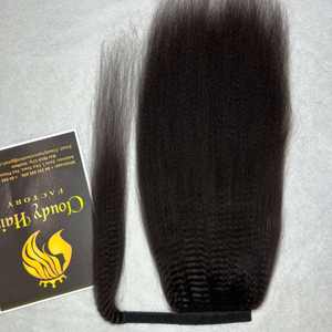 Best Selling Black Kinky Straight <b>Ponytail</b> High Quality Vietnamese Cloudyhair No Shedding Hot Deal on Raw Human Hair - Product Image 4