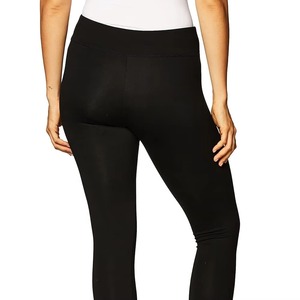 Leggings longs sans couture taille haute pour femmes, pantalon extensible noir uni, vêtements de yoga - Product Image 5